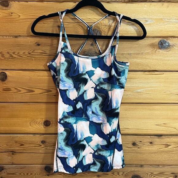 GAIAM Sodalite Blue Shine Bra Tank Size XS - Picture 1 of 5
